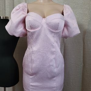 Fashion pink mini Dress size S,L available.